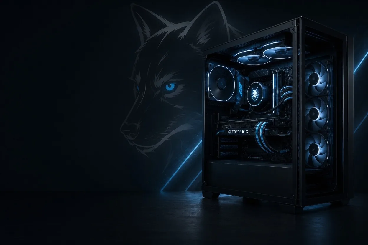 Herné PC na mieru postavené Wolfram Group — custom zostava s vodným chladením, Banská Bystrica